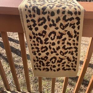 J. Crew tan animal print scarf